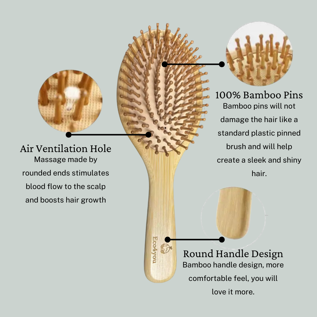 Eco4you Bamboo Hair Brush - Round