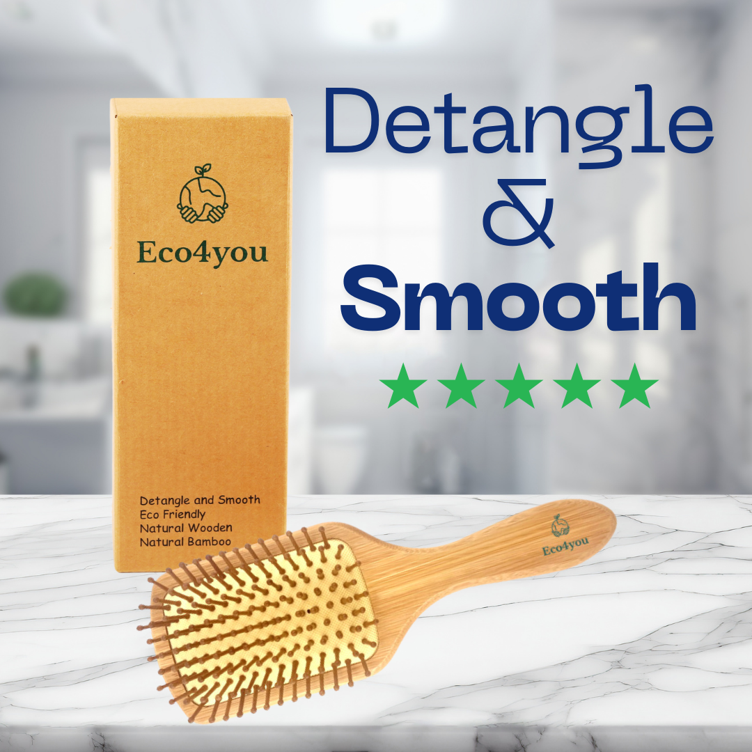 Eco4you Bamboo Hair Brush - Square